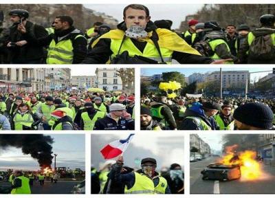 تظاهرات جلیقه زردها در فرانسه برگزار گردید